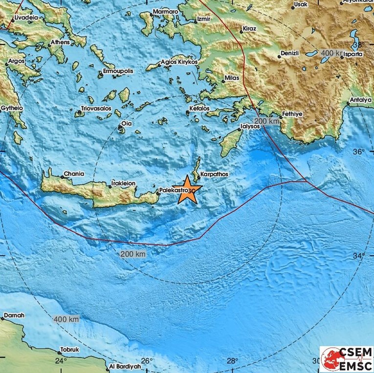 Potres magnitude 6 po Richteru sinoć u Grčkoj. Vlasti: Odmah se udaljite od obale