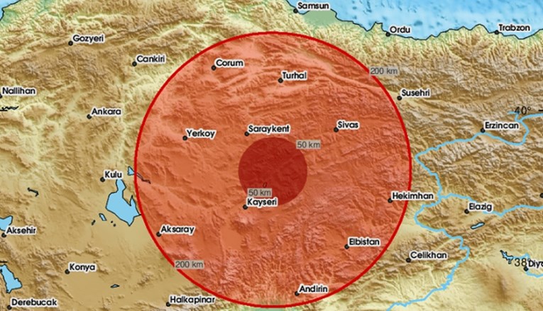 Potres u Turskoj, magnituda iznosi 5.6 po Richteru