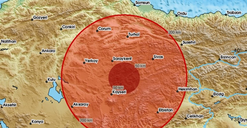 Potres magnitude 5.6 po Richteru u Turskoj