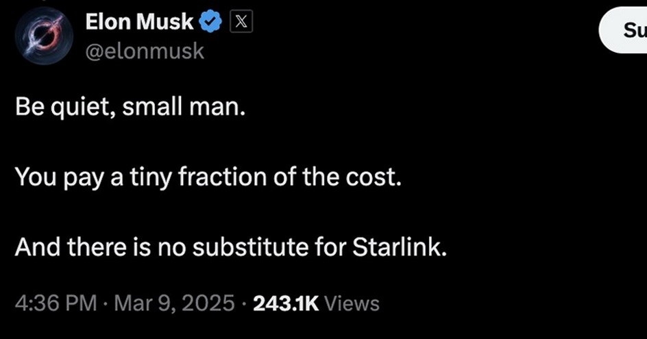 Musk poljskom ministru: Budi tiho, mali čovječe