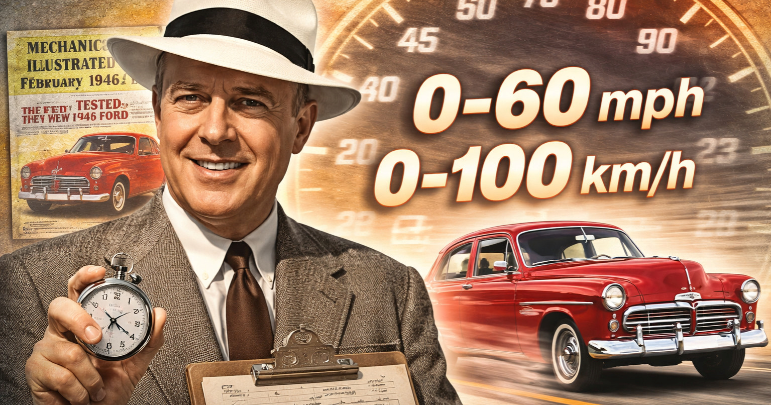 Kad se počelo mjeriti 0–100 km/h? Sve počinje s američkim novinarom iz 1940-ih