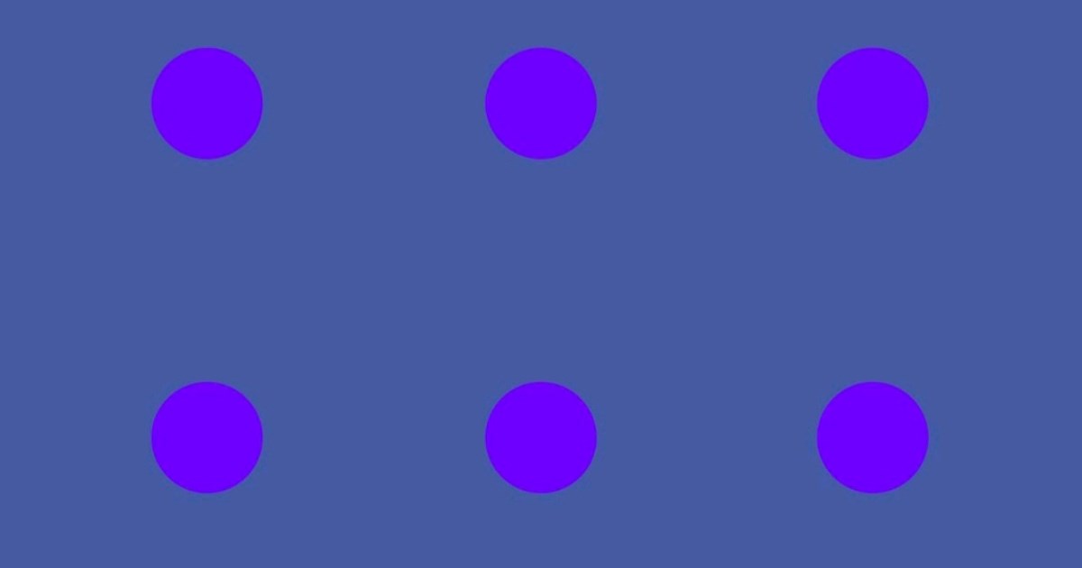 Nova optička iluzija izludjela internet: Jesu li točkice plave ili ljubičaste?