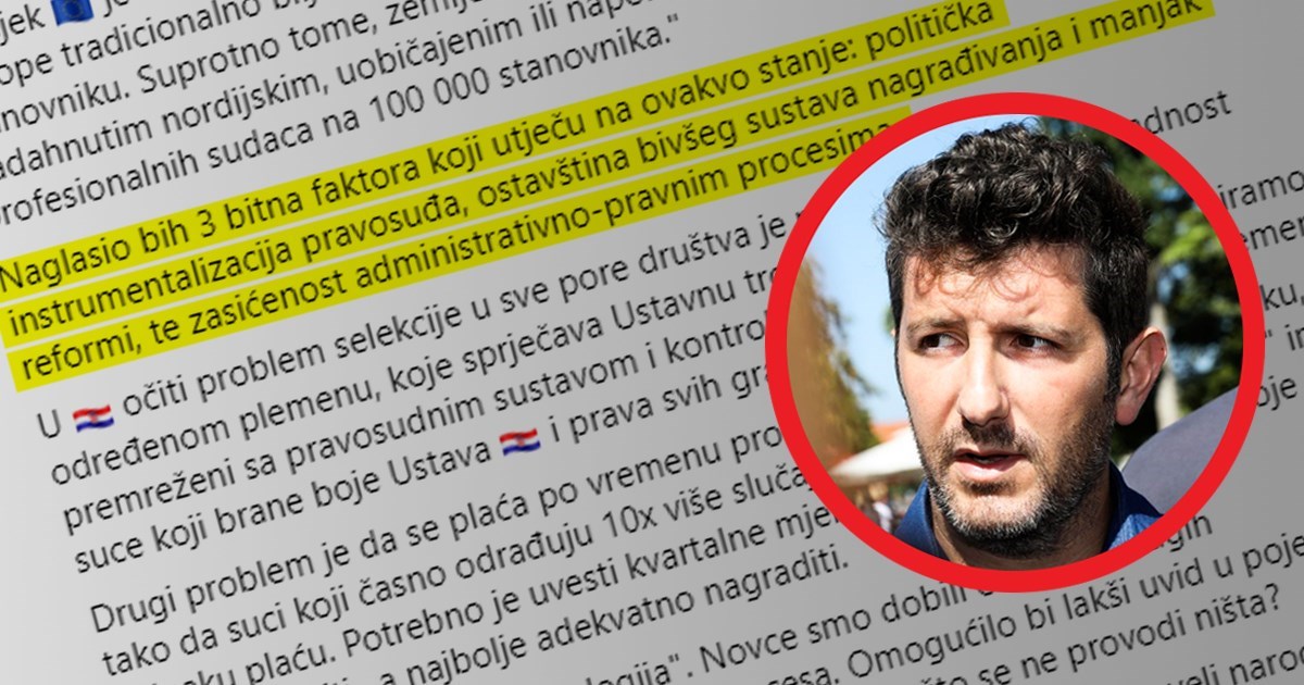 Dejan Kovač o hrvatskom pravosuđu: Tri bitna faktora utječu na ovakvo stanje