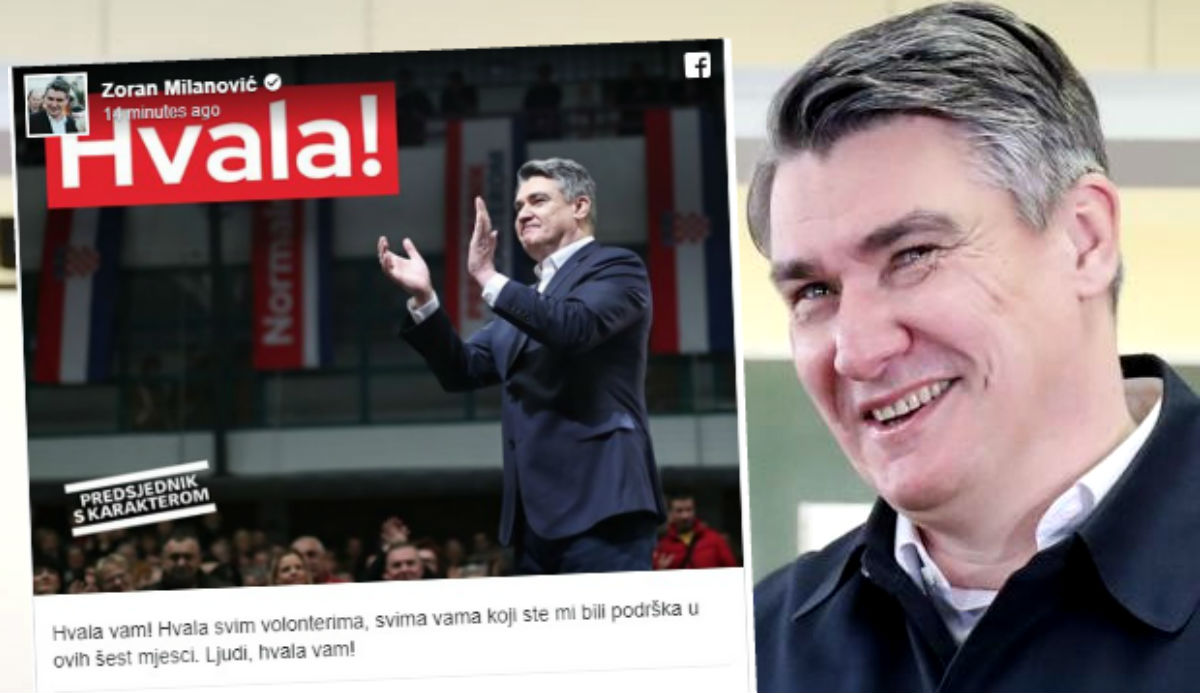 Milanović se javio na Facebooku