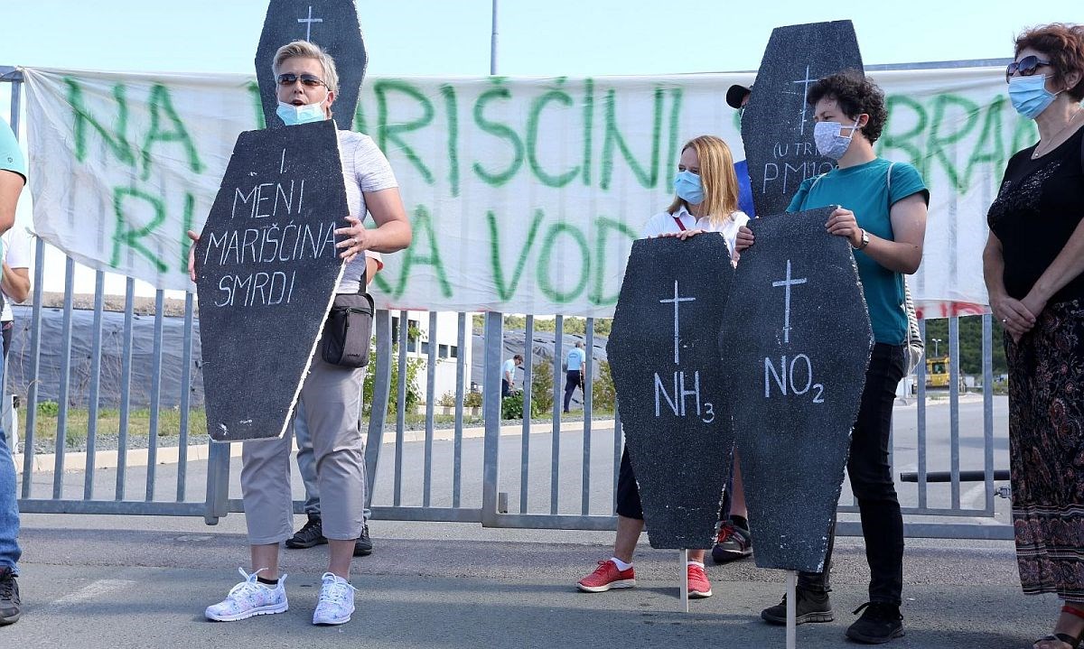 Građani prosvjedovali zbog centra za otpad Marišćina: Ovo je ekološka bomba