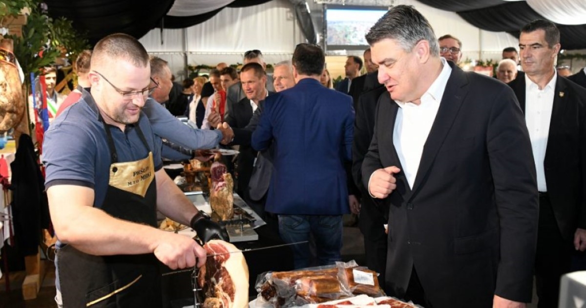 FOTO Milanović: Pršut prije 40 godina nije bio dobar proizvod, danas je vrhunski