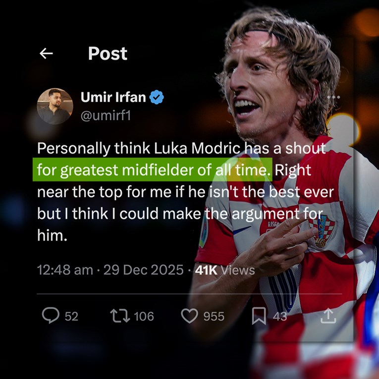 BBC-ov analitičar: Modrić je vjerojatno najveći veznjak ikad. Fanovi: Molim te, nemoj