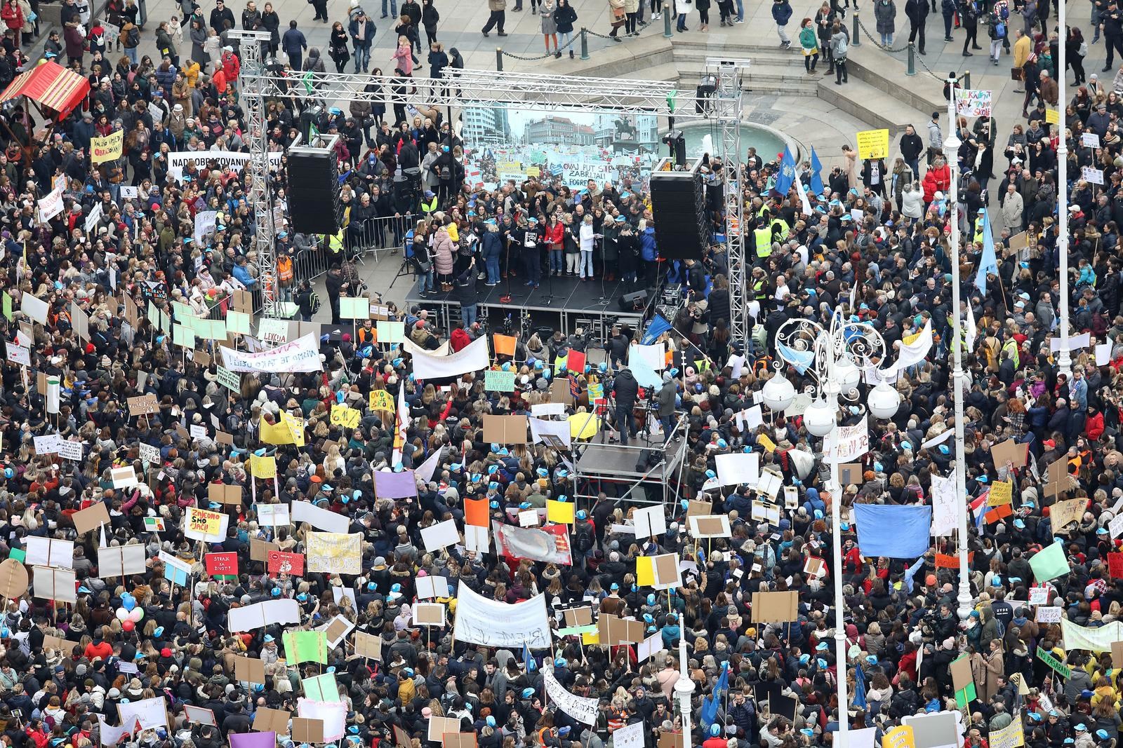 Organizira se veliki prosvjed za veće plaće i mirovine u Zagrebu