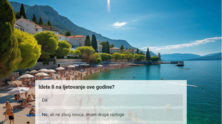 ANKETA 42% Hrvata ne može si priuštiti more. Idete li vi na ljetovanje ove godine?