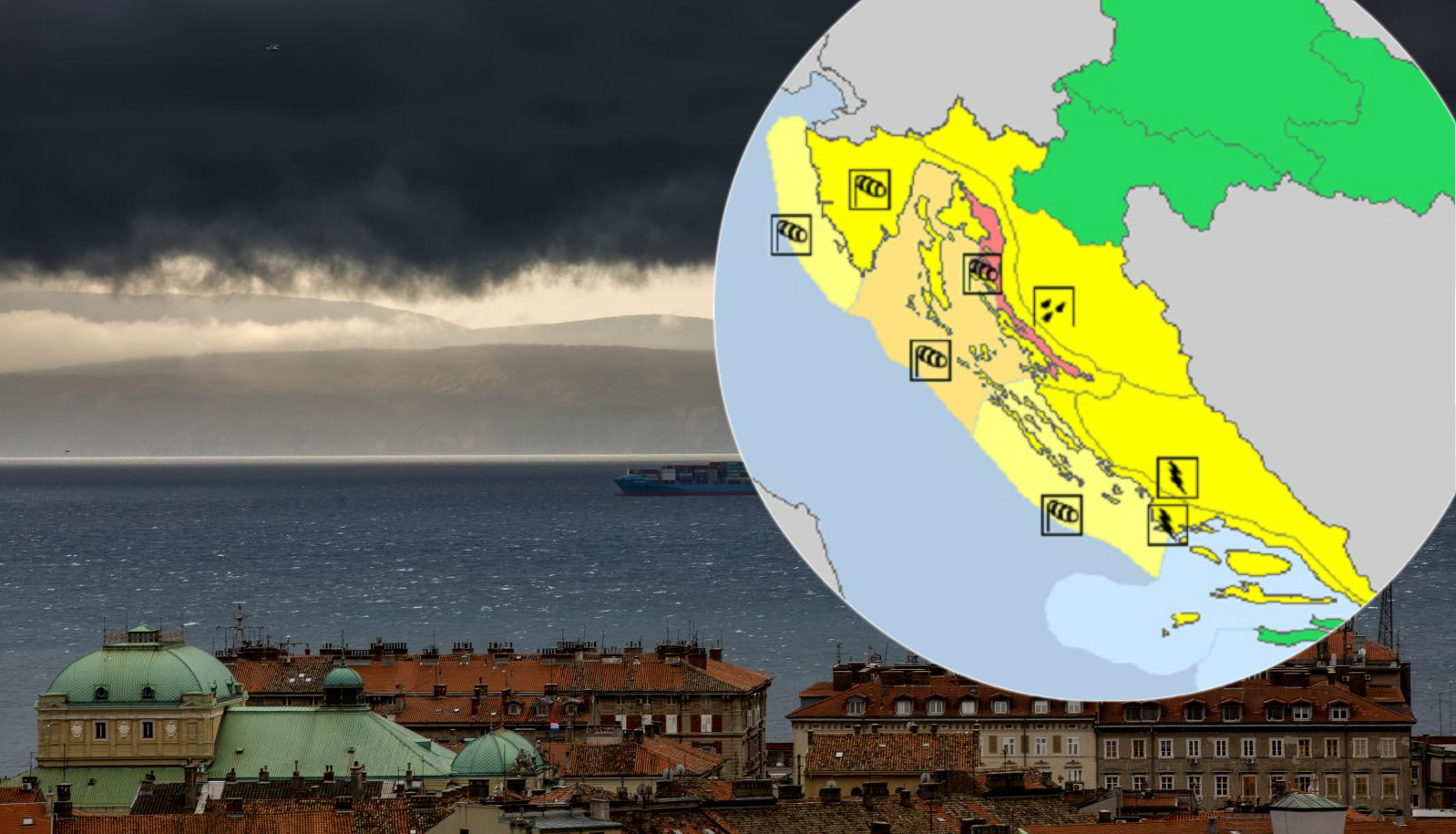 Zbog olujne bure upaljen crveni alarm, veliki su problemi u prometu