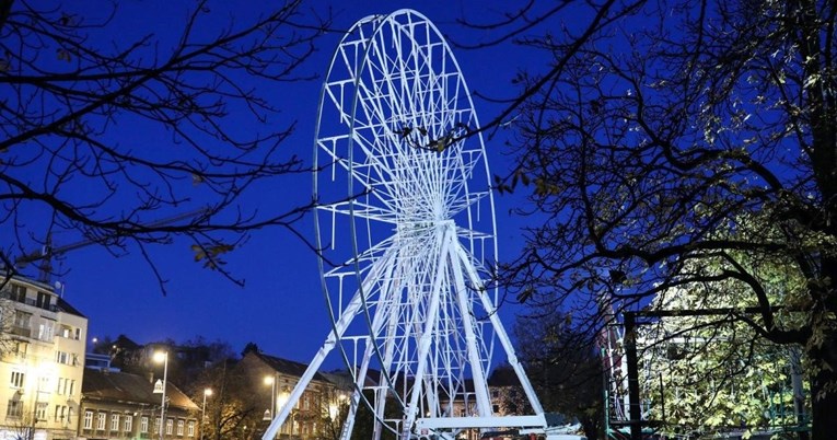 U Zagrebu uoči Adventa postavljen spektakularan panoramski kotač