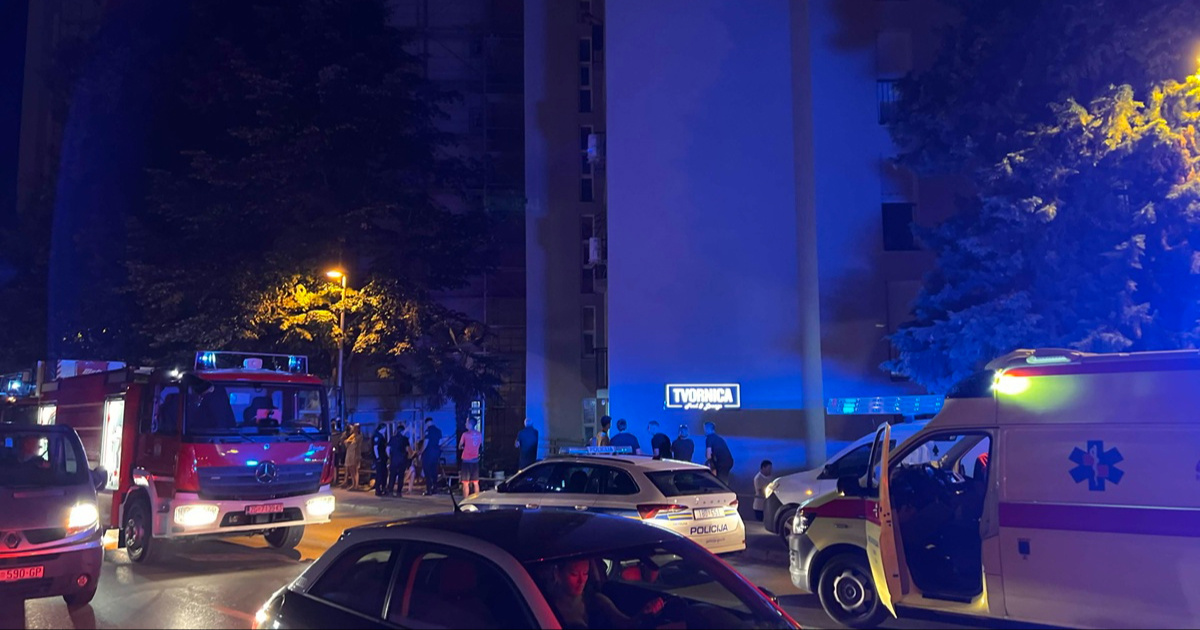 FOTO Požar u stambenoj zgradi u Zadru. Ima ozlijeđenih, dijete prevezeno u bolnicu