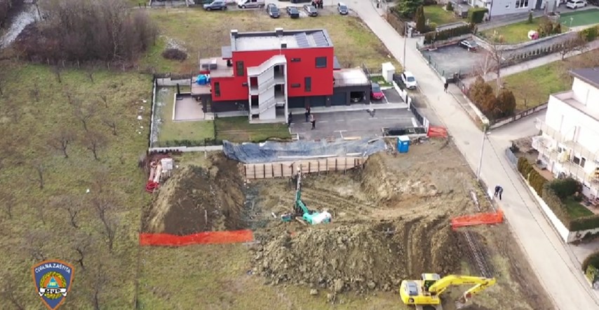 VIDEO Veliko klizište u Zagrebu, objavljena snimka iz zraka: "Nagnula se zgrada"