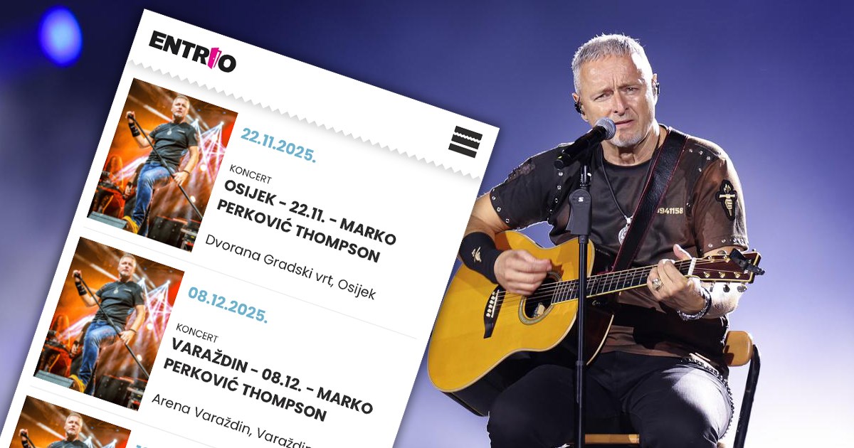 Opet je navala na ulaznice za dodatne Thompsonove koncerte