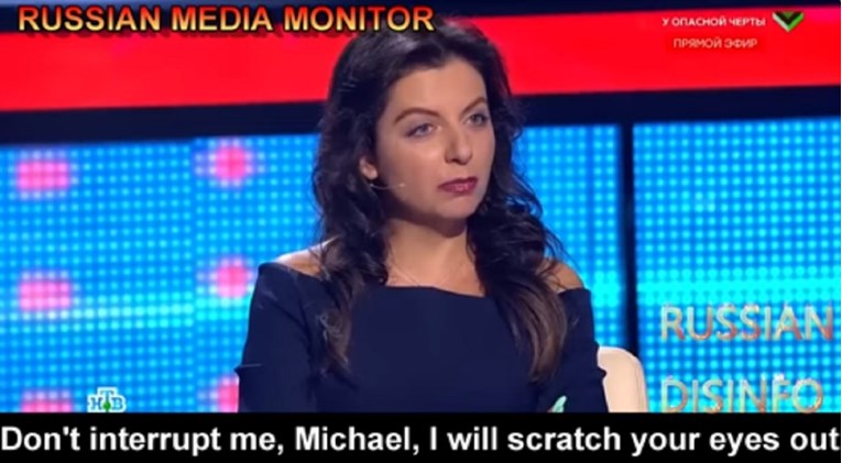Šefica Russia Todaya u emisiji: Michael, ne prekidaj me, iskopat ću ti oči