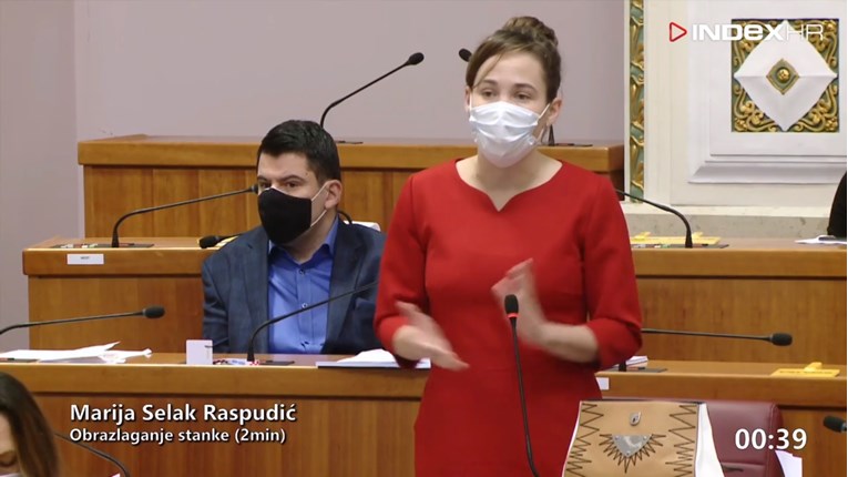 VIDEO Selak Raspudić odmah tražila stanku u saboru: "Hrvatska postaje diler cjepiva"