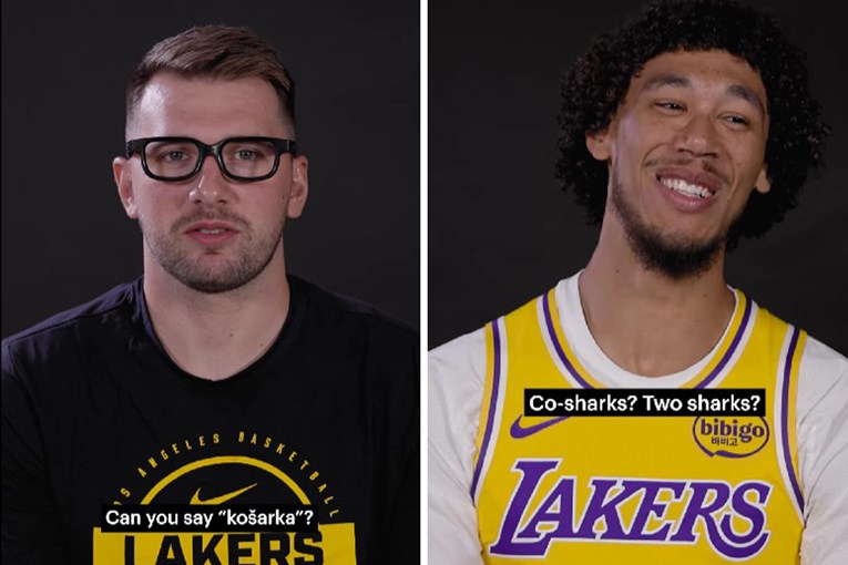Dončić učio Lakerse slovenski: "Košarka? Dva morska psa?"