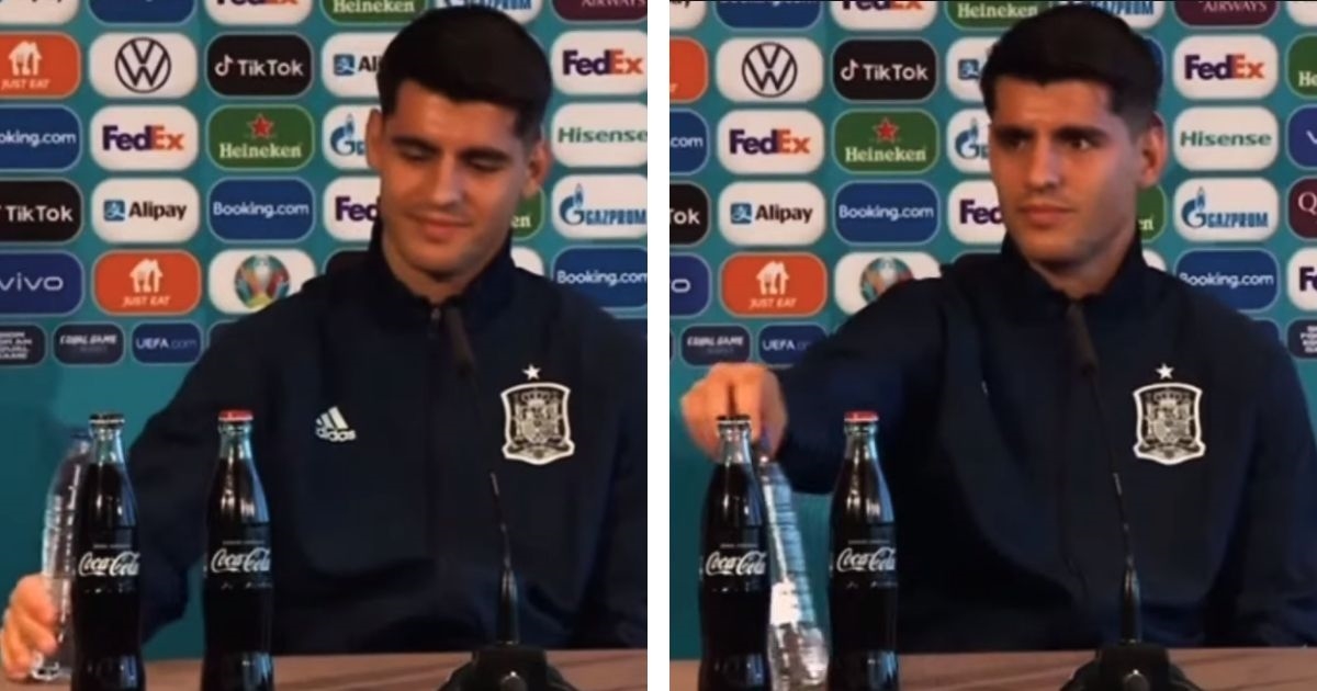 Novi show s bocama Cole i vode na Euru. Zbunjeni Morata nije znao što radi