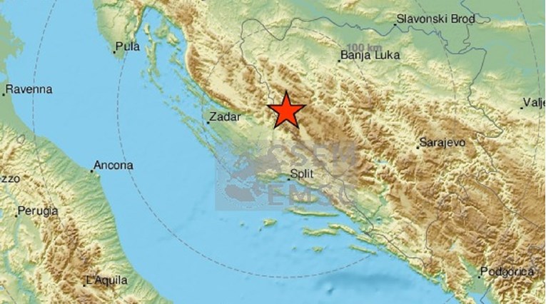 Potres od 3.4 kod Vrlike, osjetio se u Dalmaciji: "Jak udarac, tresli su se ormari"
