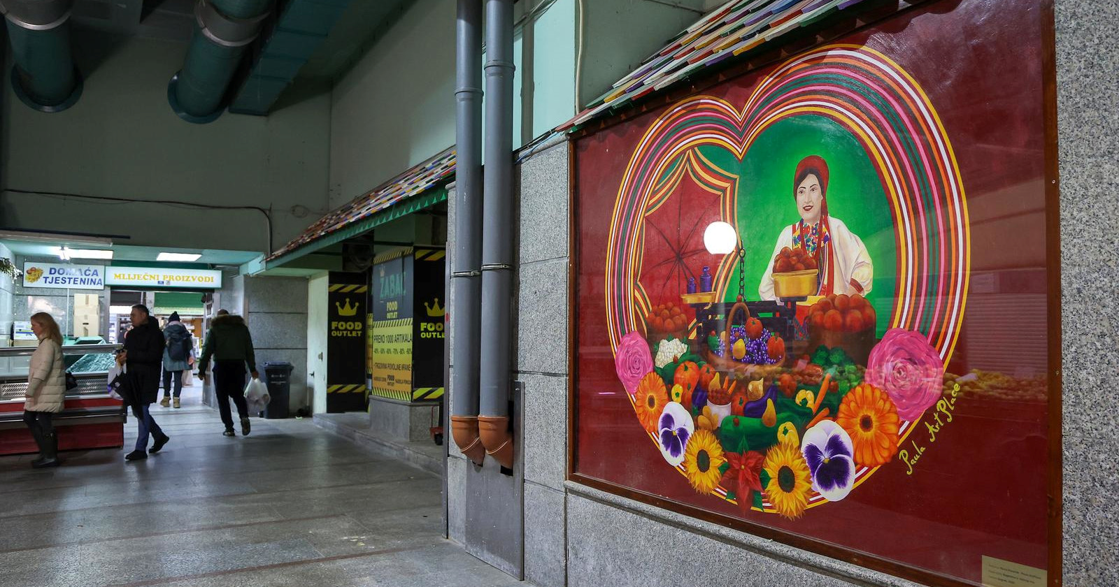 FOTO U hali tržnice Dolac osvanuo novi mural