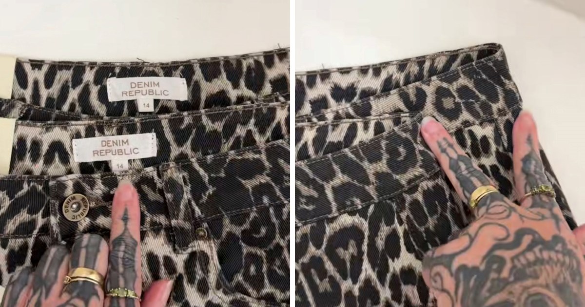 Pokazala traperice istog modela i veličine. Razlika je iznenadila mnoge