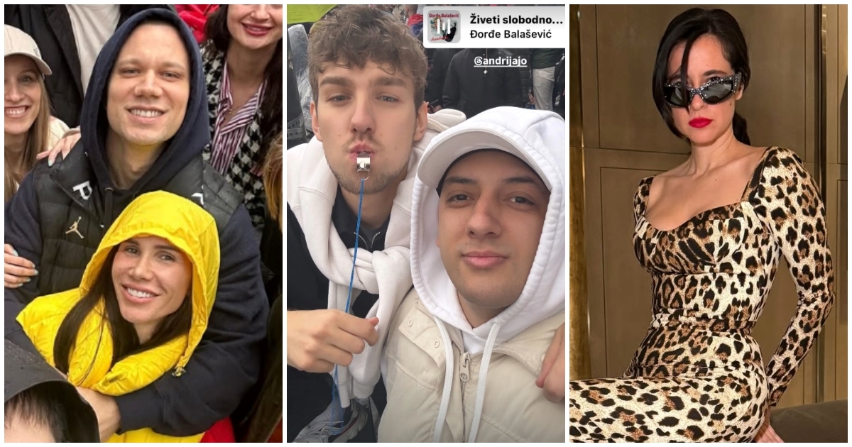 Poznati koji su bili na prosvjedu u Srbiji