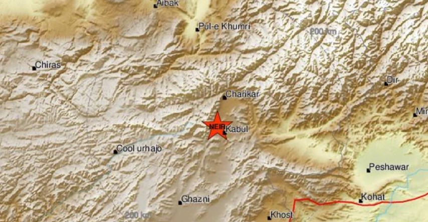 Potres magnitude 4,6 pogodio Kabul