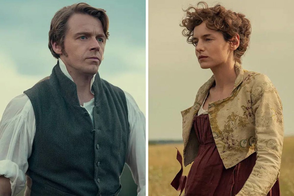 Jack Lowden kao Mr. Darcy i Emma Corrin kao Elizabeth Bennet