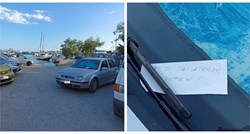 Zbog parkiranja pored splitske plaže dobio poruku na auto: "Ti si, prijatelju..."