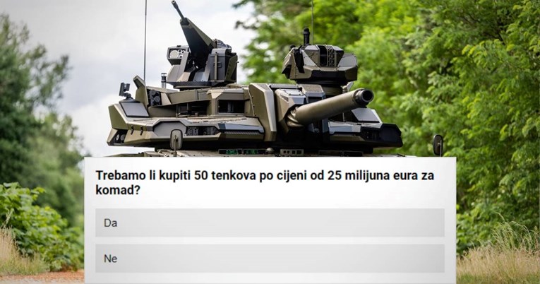 ANKETA Trebaju li nam tenkovi od 25 milijuna eura po komadu?