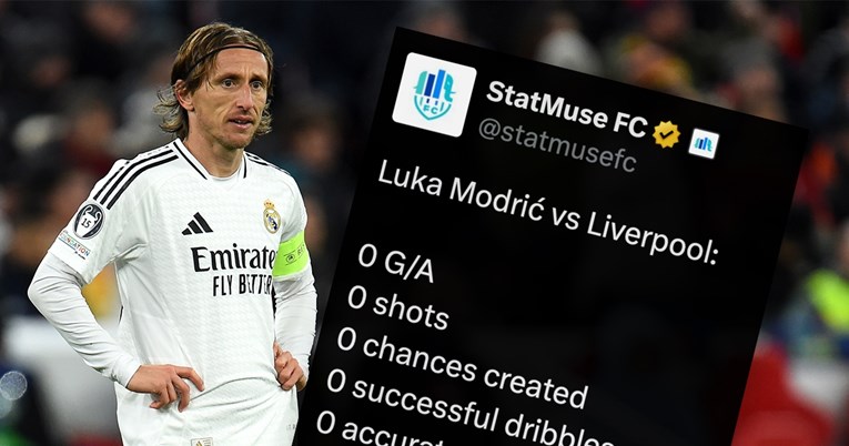 Modrić kod Liverpoola: Nula udaraca, prilika, driblinga, pobjeda u duelima...