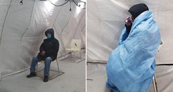 Žena: S upalom pluća otac je satima čekao pregled u ledenom šatoru u Zaraznoj