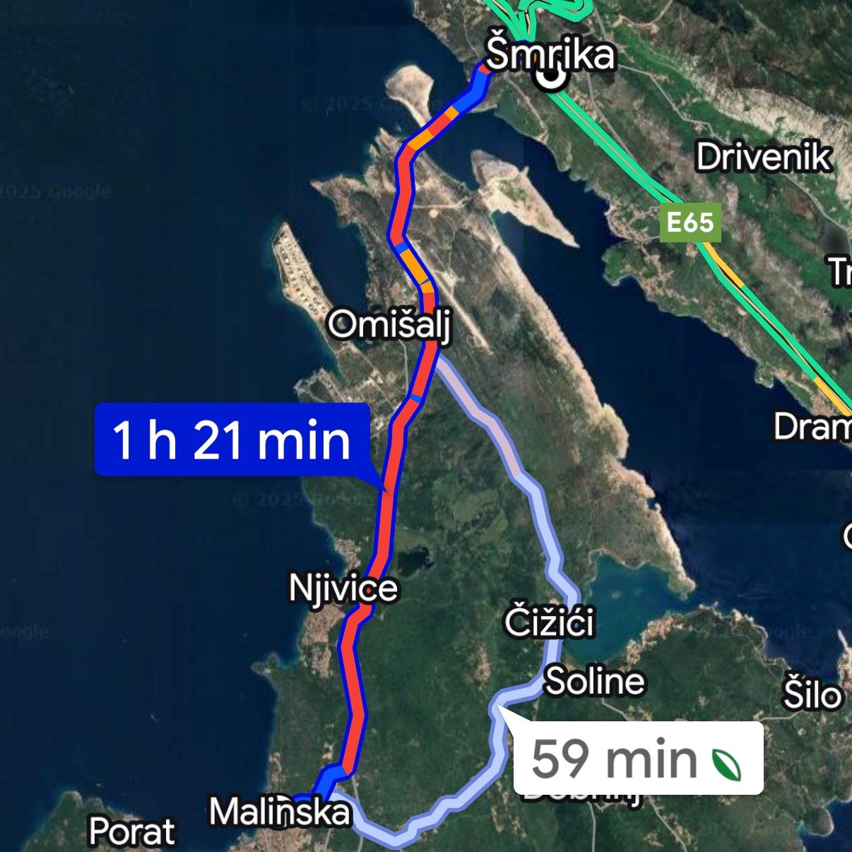 Promet na Krku u totalnom kolapsu