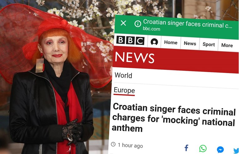 BBC piše o prijavi protiv Josipe Lisac zbog pjevanja himne