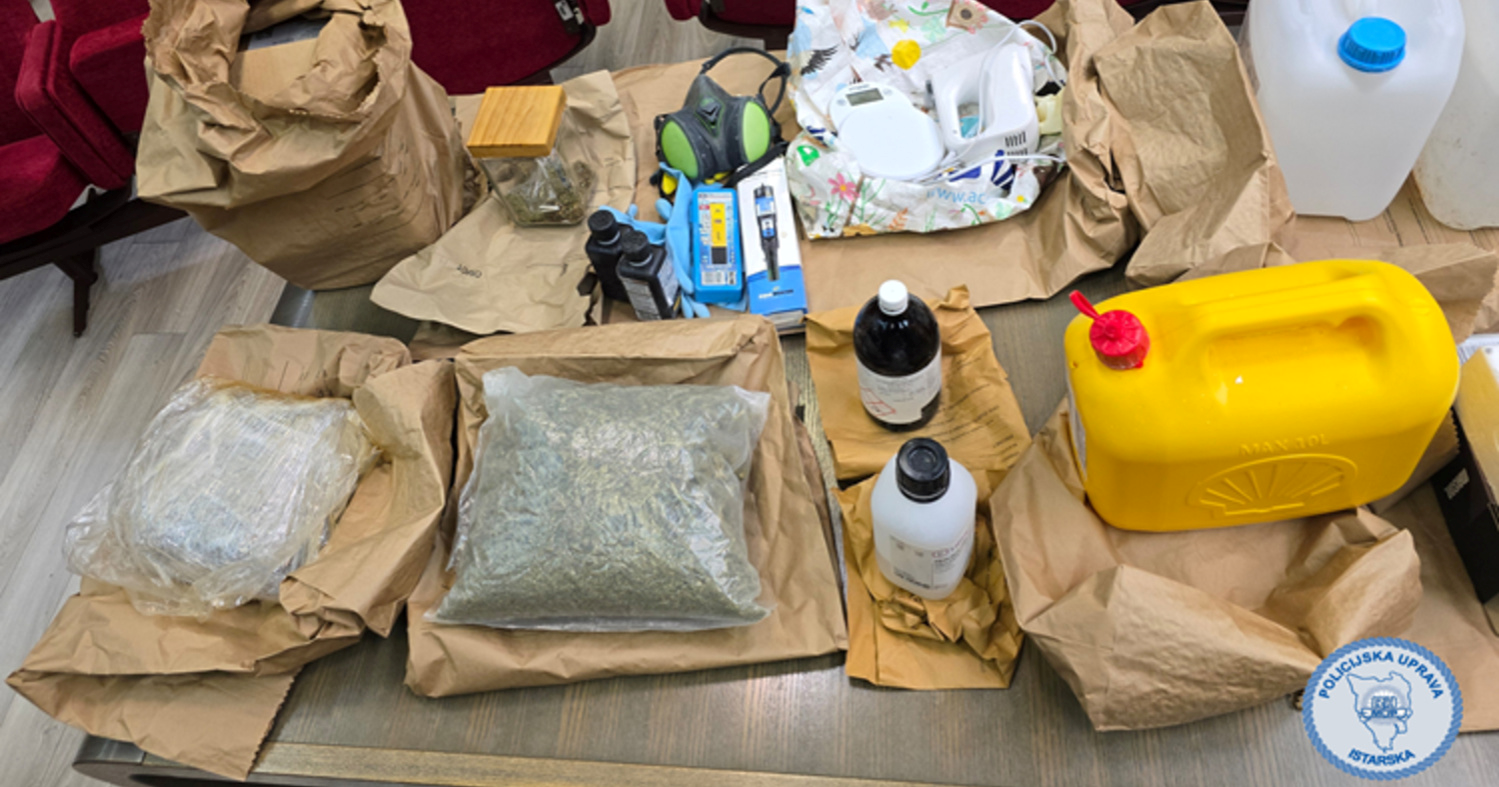 VIDEO Policija u Istri razbila veliki lanac dilera, objavila snimku