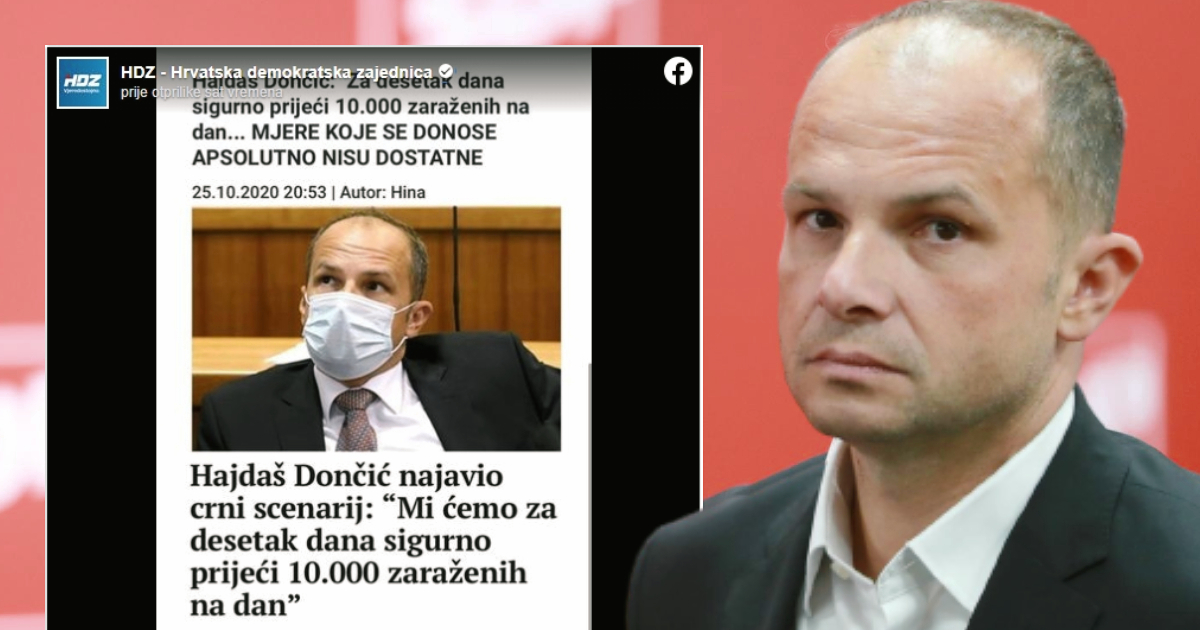 HDZ: Nije se ispunilo zloguko proročanstvo SDP-ove Babe Vange Hajdaša Dončića