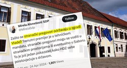 SDP-ovka: Zašto se pregovori HDZ-a i DP-a održavaju u zgradi vlade?