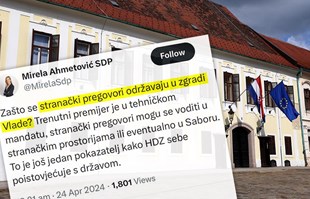 SDP-ovka: Zašto se pregovori HDZ-a i DP-a održavaju u zgradi vlade?