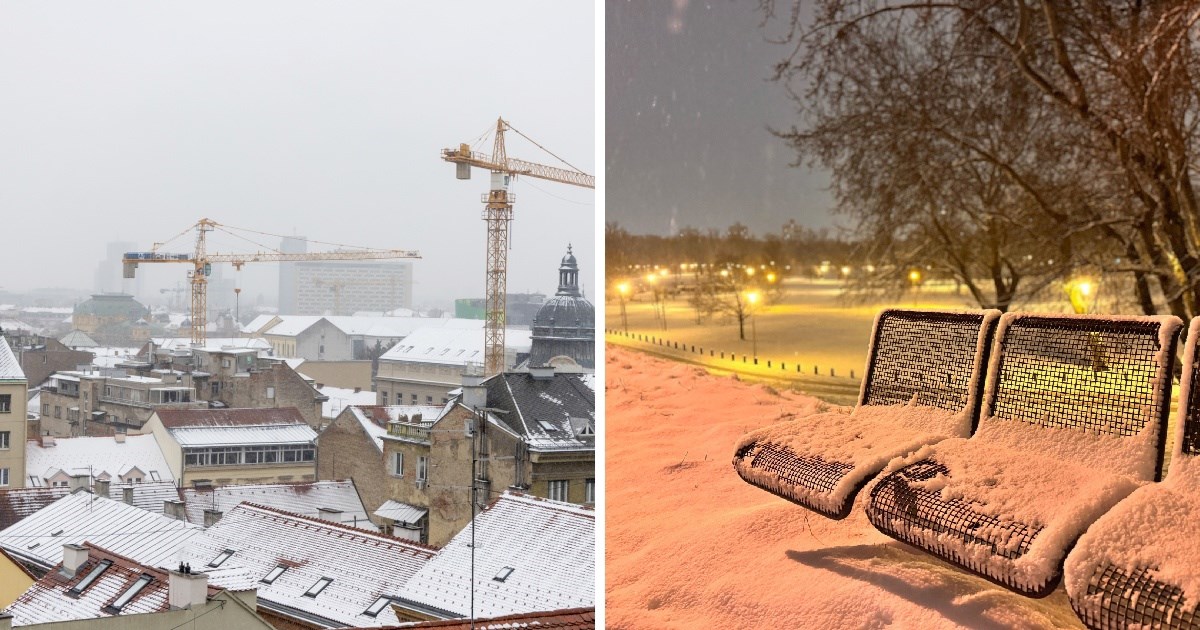 FOTO Snježni ugođaj u Zagrebu