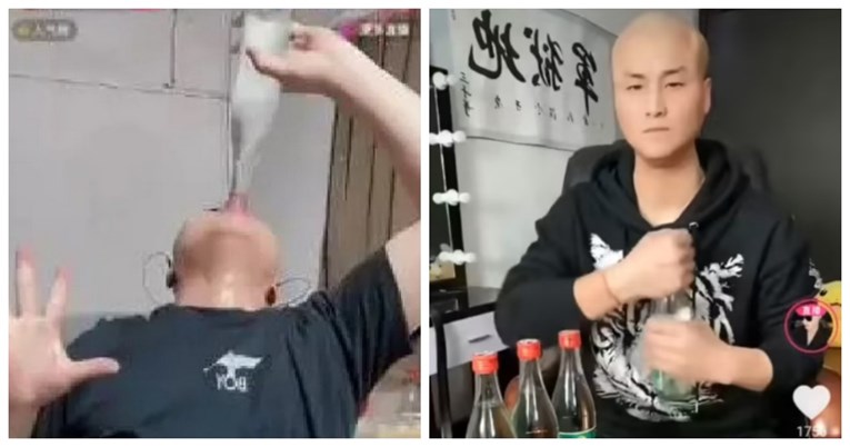 Influencer umro nakon što je u prijenosu uživo popio četiri boce kineske votke