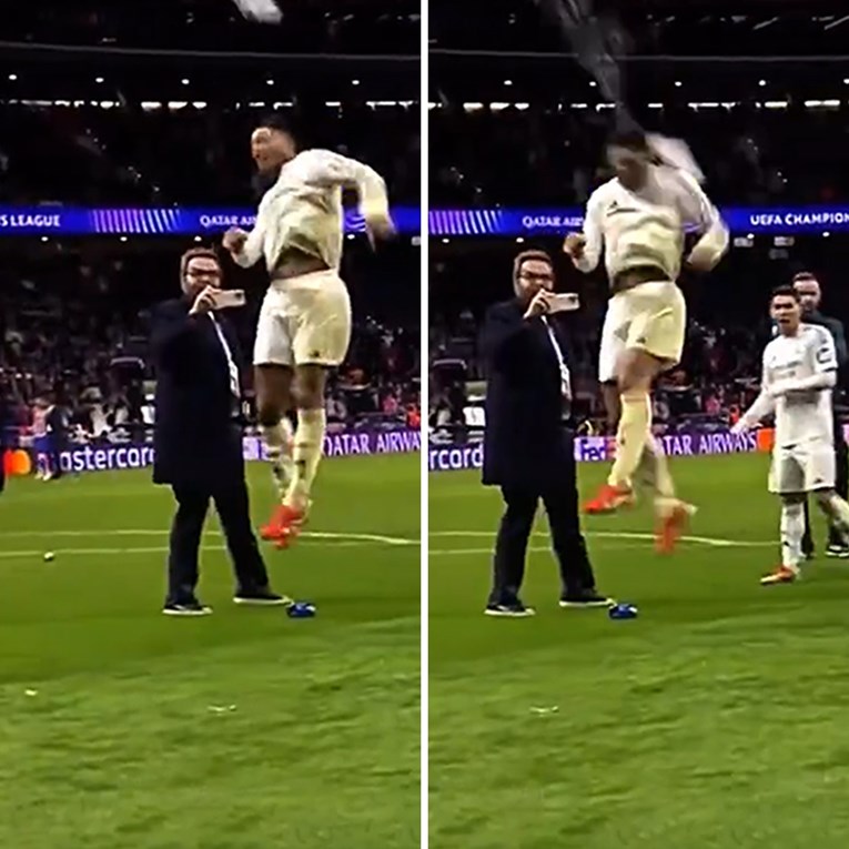 VIDEO Navijači Atletica bocom gađali Bellinghama. On skočio i udario je glavom