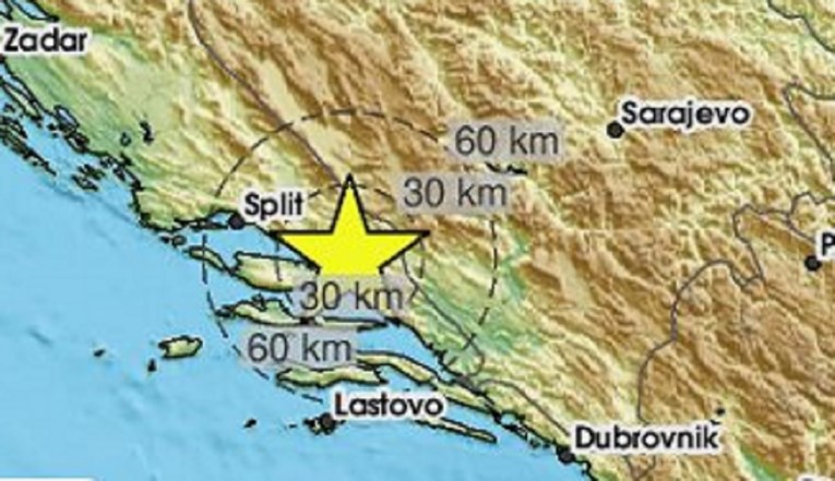 Potres od 2.9 kod Makarske