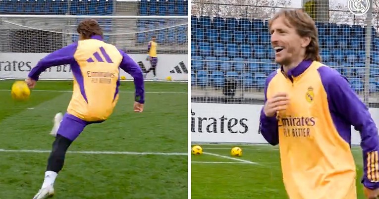 "Klasični Luka Modrić." Real podijelio video golčine s treninga