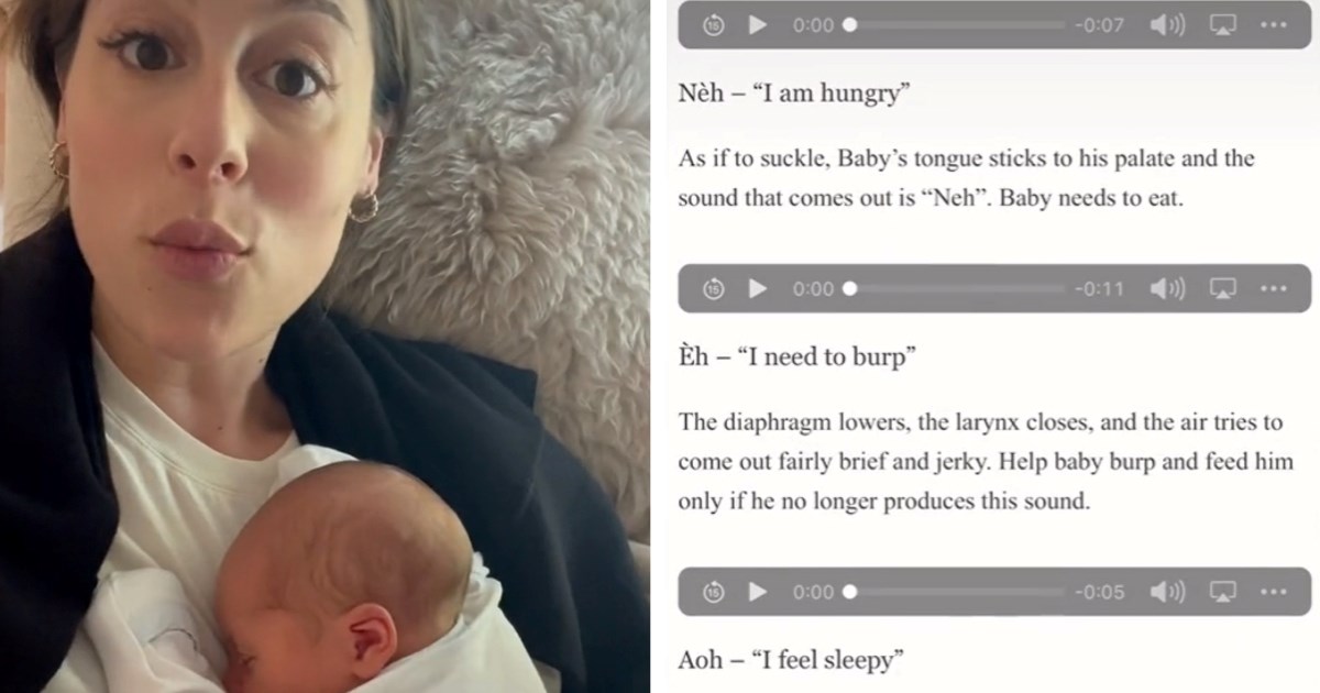 Mama otkrila 9 vrsta plača u skladu s bebinim potrebama, ljudi oduševljeni