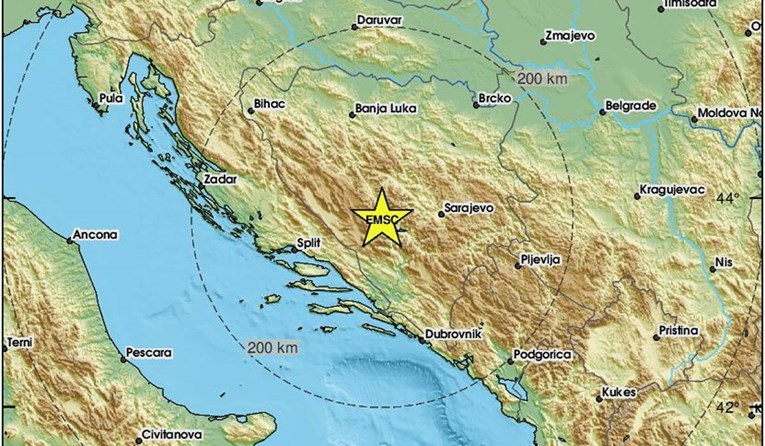 Potres jačine 2.9 po Richteru zatresao BiH