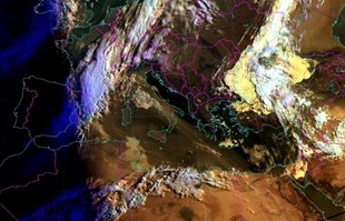 DHMZ objavio satelitsku snimku: "Stiže nam saharski pijesak"