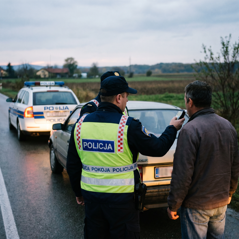 Rekorder tjedna: Zaustavljen vozač s 3.69 promila alkohola