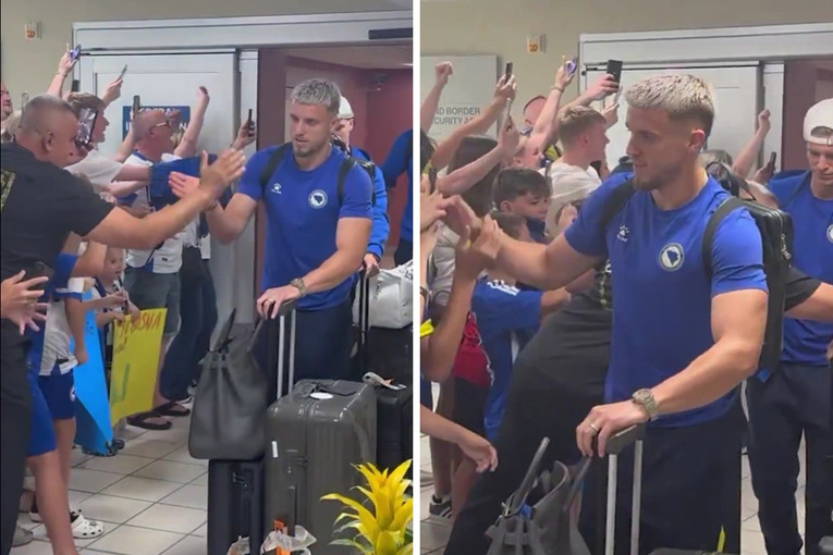 Reprezentacija BiH sletjela u Ameriku. Pogledajte doček