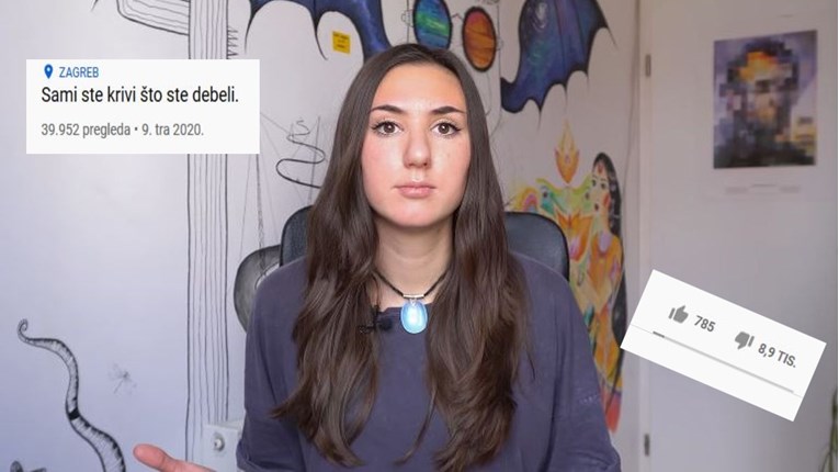 "Sami ste krivi što ste debeli": Zagrebačku studenticu napali zbog videa
