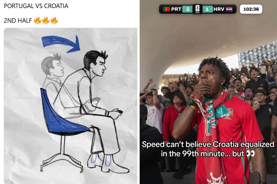 Utakmica Hrvatske i Portugala bila je potpuno luda, a memovi na X-u još luđi